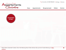 Tablet Screenshot of ferienwohnungen-bregenzerwald.com
